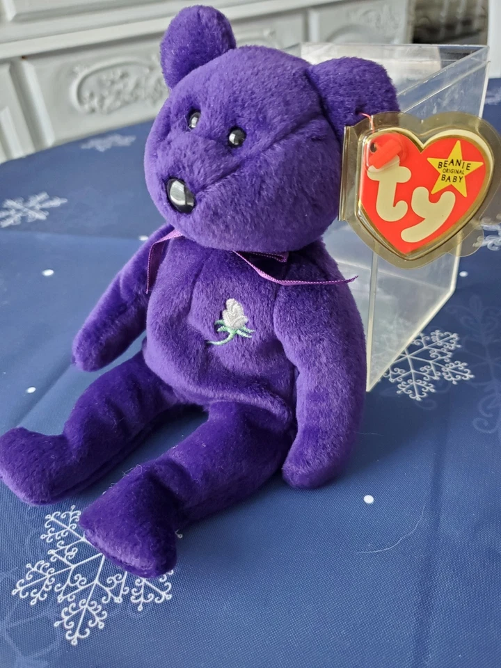 最罕见的第一版戴安娜王妃豆豆娃印度尼西亚制造 PVC 无空间 — 第 3/4 张图片