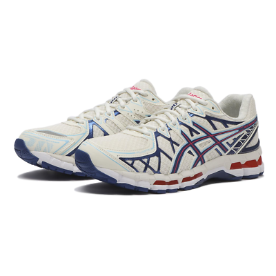 国内配送 asics GEL-KAYANO 20 CREAM/DEEP MARINE Size 7 - ASICS Gel Kayano 20 Cream Deep Marine for sale