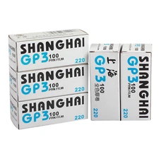 Shanghai 220 GP3 Black & White Roll Film ISO 100 Negative B/W 09-2025 Freshest