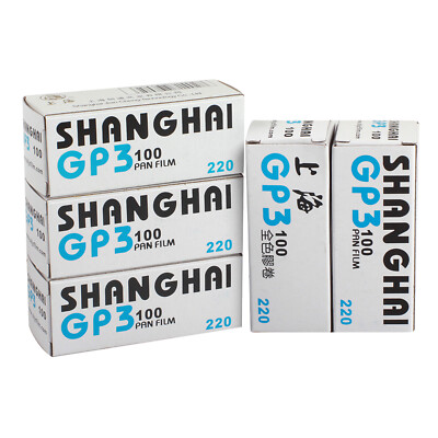 Shanghai 220 GP3 Black & White Roll Film ISO 100 Negative B/W 09-2025 Freshest