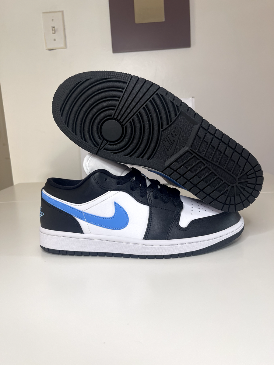 Air Jordan 1 Low Black University Blue Size 9.5W /8M DC0774-041 | eBay