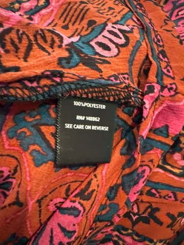 Kimono Torrido Talla 4X Boho Gasa Gasa Yuma Retazos Suroeste Encubrimiento 26 Nuevo con Etiquetas - Imagen 4 de 4