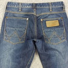 Wrangler Crank Herren Gerade Jeans W31 L31 Blau Regular Fit