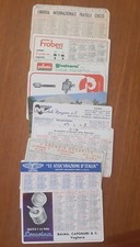 Lotto 10 Calendarietto Pubblicitario Vintage vari anni
