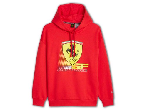 Ferrari Sudadera con Capucha Rojo Puma Scuderia Race Big Escudo M-XXL - Imagen 2 de 3
