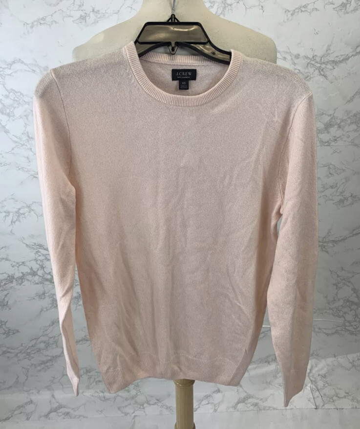 J Crew Mens Pink Cashmere crewneck 
