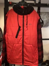 ThirtyTwo Mens Fleece Snowboard Jacket / Red/ Plaid / Size Large