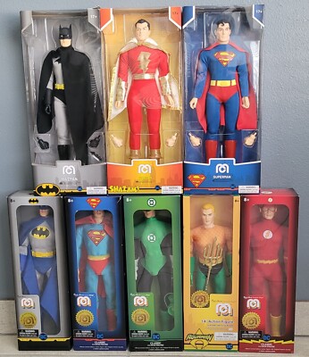 Mego Lot 14 Inch Batman, Superman, The Flash, Green Lantern