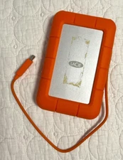 LaCie Rugged THB 1TB USB 3 External Hard Drive RUGU3M2 Clean pulled