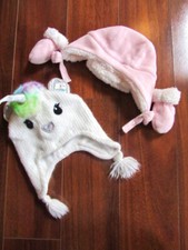 THE CHILDREN'S PLACE  New Newboen 0-6 Months  Lot of 3 Winter Hats  Mittens