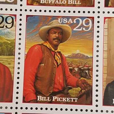 1994 #2870 Bill Pickett Error Legends Of The West Mini Sheet | eBay