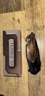 WarTech Brown/Black Wood Handle Drop Point Manual Pocketknife — photo 2