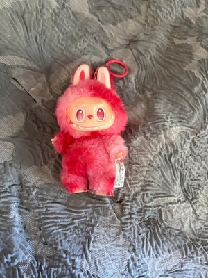 Red/pink labubu pop mart