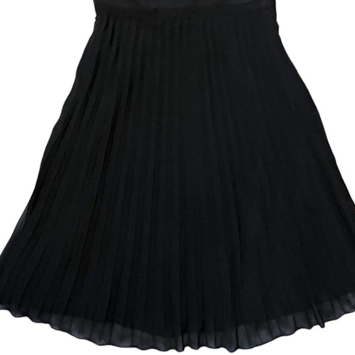 Motherhood Maternity Small Empire Waist Pleated Black Dress Sweetheart Neckline - Picture 9 of 14