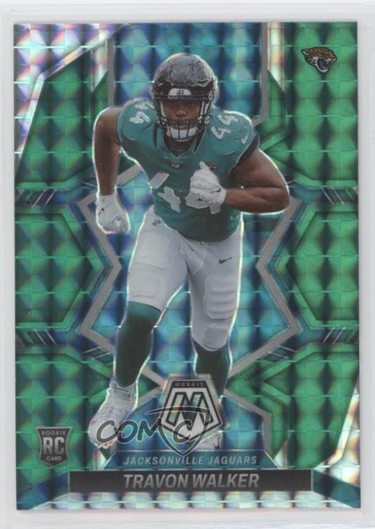 2022 Panini Mosaic Rookies Green Mosaic Prizm Travon Walker #333 Rookie RC 7l6
