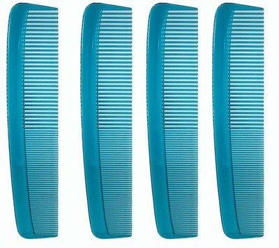 Hair Comb 4 pcs Plastic Dressing Comb Teal
