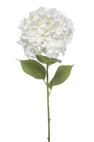 Artplants Kunstblume Hortensie Brittany, Weiß, 90Cm