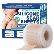 Silicone Scar Tape 1.6"x158" Scar Sheets for Surgical Keloid