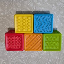 Playgo Toys Soft Sensory Baby Blocks Set of 5