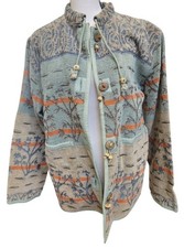 Flashback Vintage Tapestry Jacket Y2K 90's Size XL Mandarin Collar