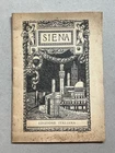 O.) Tourist booklet Siena 1929 Tuscany