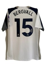 Lucas Bergvall Tottenham Hotspur Signed Shirt *PROOF & COA*