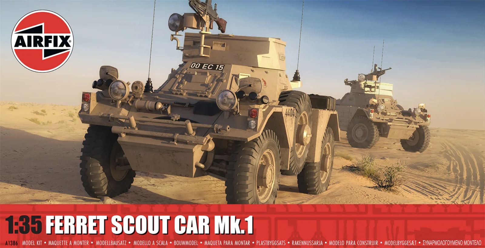Airfix Ferret Scout Car Mk.1. 1-35 Scale Plastic Model Vehicle Kit. - Image 12