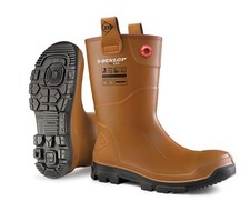 Dunlop Purofort Rigpro Full Safety Boot Fur Lined Tan Size 13