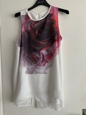 NWTS BEAUTIFUL COAST ROSE PRINT TUNIC TOP MULTICOLOURED IZE 12
