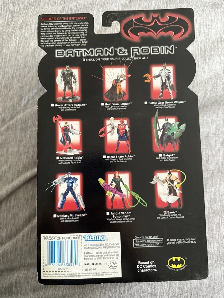 Фигурка Kenner 1997 Batman and Robin Double Attack Axle Bane - Изображение 2 из 2