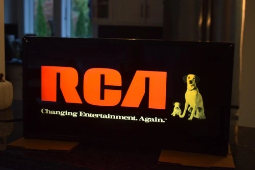 Vintage RCA - Changing Entertainment Again - Nipper Dog Lighted Sign