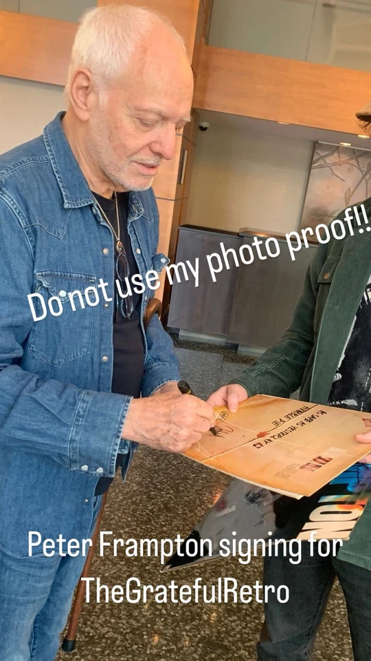 Peter Frampton Wind Of Change Authentic Hand Signed Vinyl Record Album LP Pie - Image 3 of 4