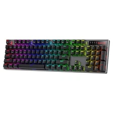 K556 PRO Upgraded Wireless RGB Gaming Keyboard, BT/2.4Ghz Tri-Mode Aluminum M...