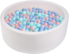 Foam Ball Pit, 35.4"X 11.8" Ball Pits for Toddlers, Soft round Kiddie Baby Ball