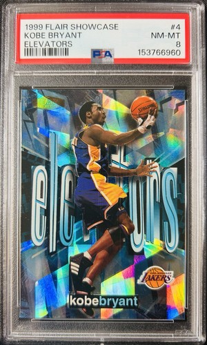 🔥1999 Flair Showcase Elevators #4 Kobe Bryant PSA 8
