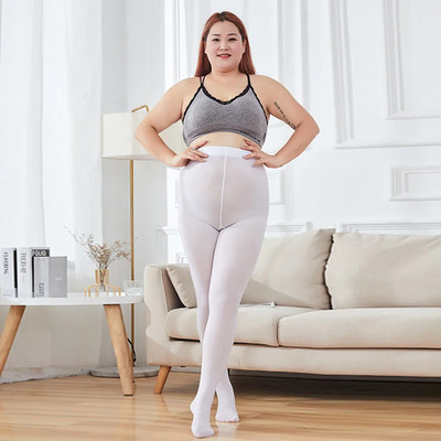 Strumpfhose Damen Übergröße Hohe Taille Warm Fleece Blickdicht Elastisch Winter