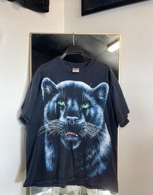 Vintage Black Panther Shirt Mens 1993 Trinity Products Big Cat Graphic 90s