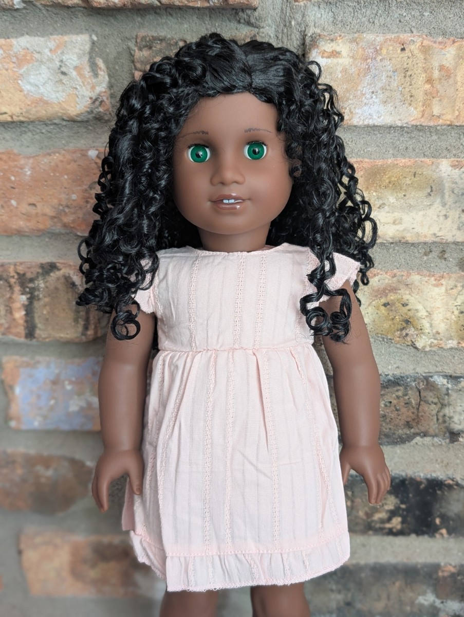 Elvira Custom American Girl Doll OOAK Black Hair Green Eyes Sonali Mold | eBay Elvira Custom American Girl Doll OOAK Black Hair Green Eyes Sonali Mold | eBay