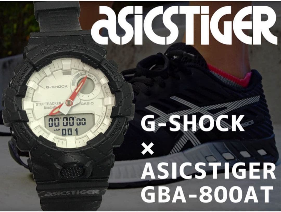 CASIO G-SHOCK アシックスタイガー GBA-800AT CASIO G-Shock GBA-800AT-1A Collaboration with Asics Tiger Used