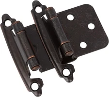 Decobasics Oil Rubbed Bronze Cabinet Hinges for Kitchen Cabinets (10 Pair -20 Pc