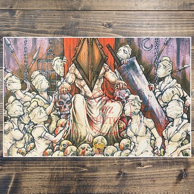 Pyramid Head Silent Hill 11x17 Art Print Signed By Artist Chris Oz Fulton!!!