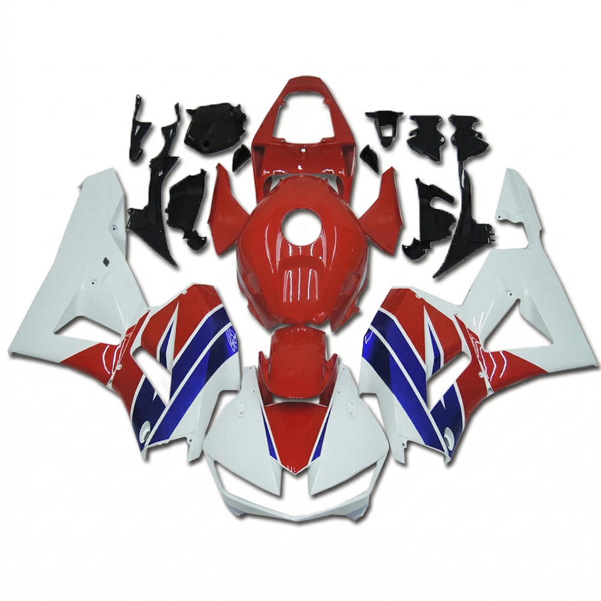 US STOCK White HRC Injection Bodywork Fairing Fit for Honda 13-22