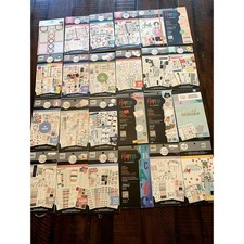 24 Happy Planner Sticker Books Lot Floral Productivity Alphabet Planner Stickers