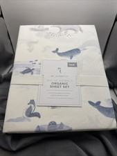 NWT Pottery Barn Kids Arctic Animals Organic Cotton Sheet Set - Twin