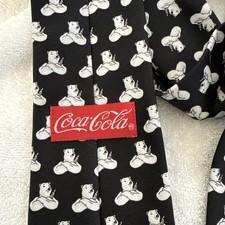 Vintage COCA COLA Mens Polar Bear Neck Tie NWT 56 Inches COKE Free Shipping
