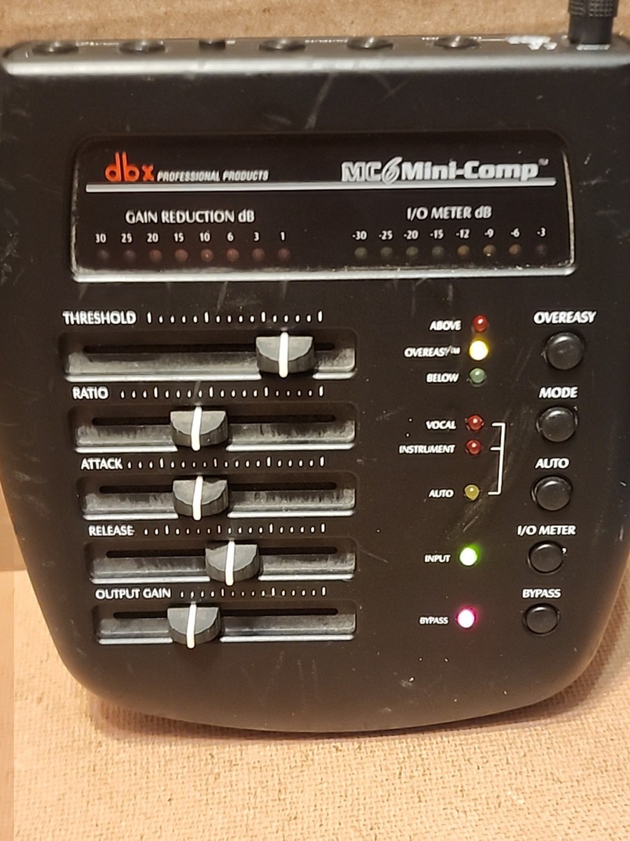 dbx MC6 MINI COMP コンプレッサー Introducing the dbx MC6 Mini-Comp compressor @efmaniac111