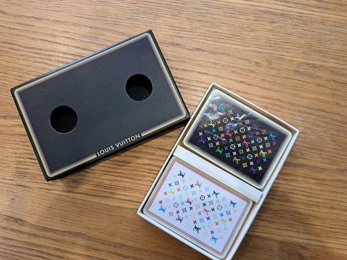LOUIS VUITTON Monogram Multicolor Playing Cards Black White LV Auth Unused JPN - Picture 2 of 13