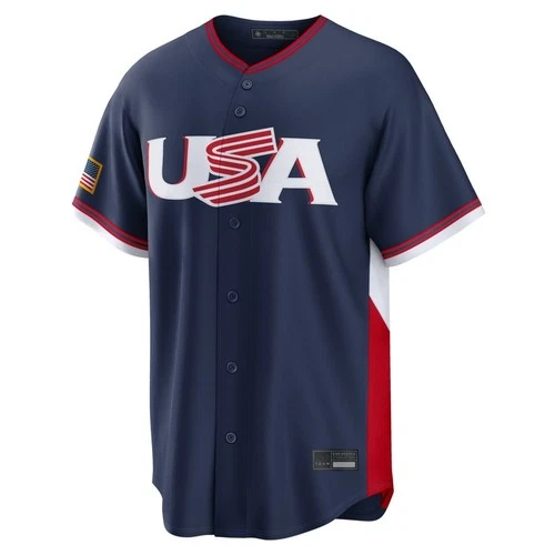 Men's USA Baseball Navy 2026 World Baseball Classic Printed Jersey