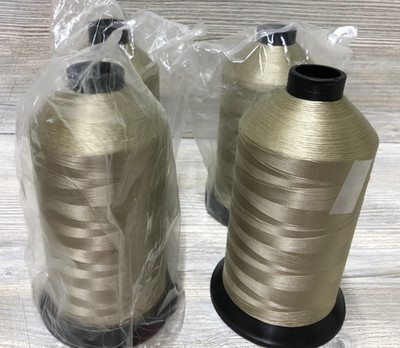 4 New Spool Cones Danfield Nylon Thread Soft White Mist 16 oz. #11388846