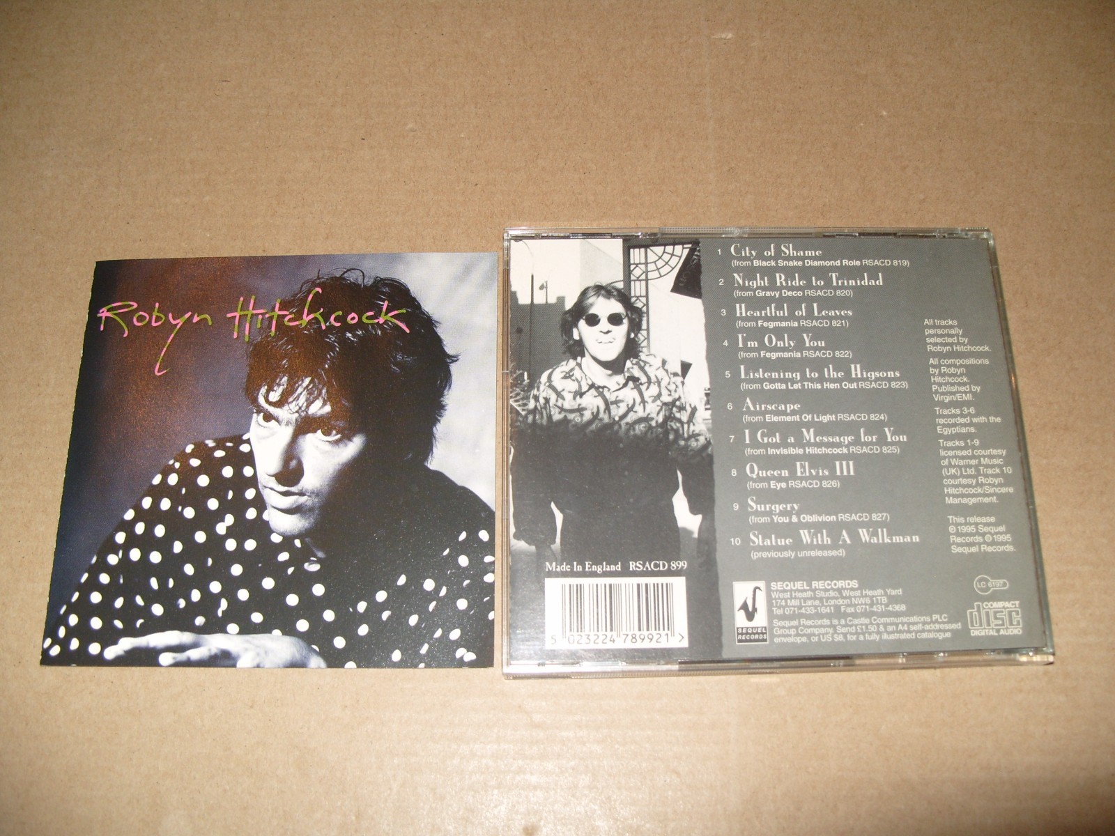 Robyn Hitchcock – Robyn Hitchcock 1995 -CD + INLAYS EXCELLENT/NEAR MINT. (M1)